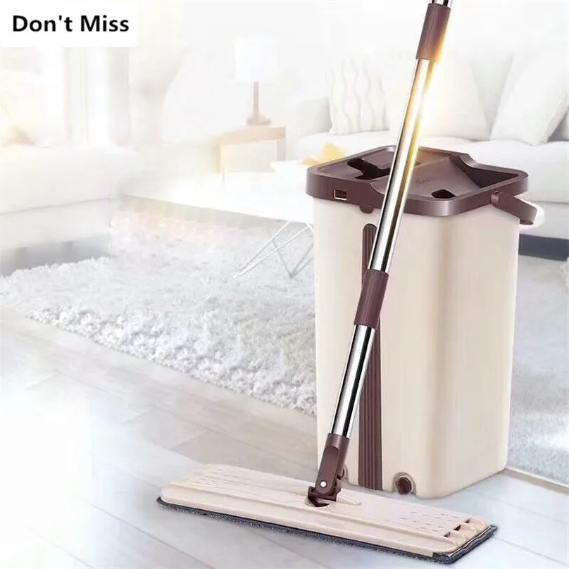 

360 Degree Spin Mop Non Hand Washing Flat Mop Rotating Head Easy Magic Microfiber Spinning Floor Cloth Free Hands Mops Paspas