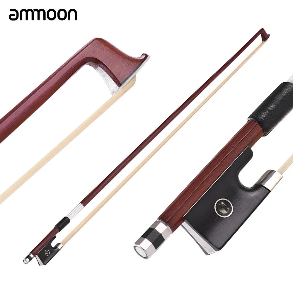 

New Arrival ammoon Concert Level 4/4 Violin Fiddle Bow Well Balanced IPE Wood Stick Ebony Frog Horsehair