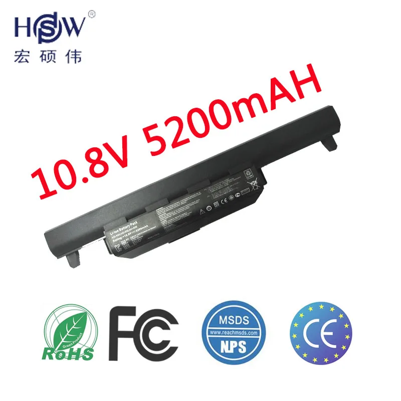 5200MAH laptop battery for asus A32 K55 A33-K55 A41-K55 A45 A55 A75 K45 K55 K75 X45 X55 X75 R400 R500 R700 U57 Series