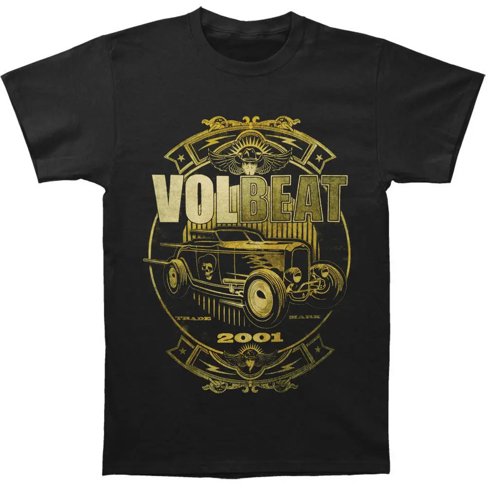 Volbeat Men's Custom Car Shop T shirt Medium Black-in T-Shirts from Men's Clothing on Aliexpress 