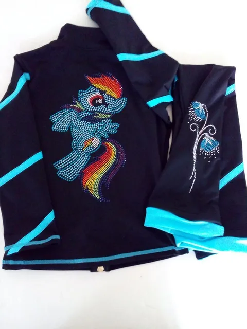 Best price at $123 Cheap ice skating suits for kids hot sale figure skating jackets free shipping ice jackets for children skating suits keep warm