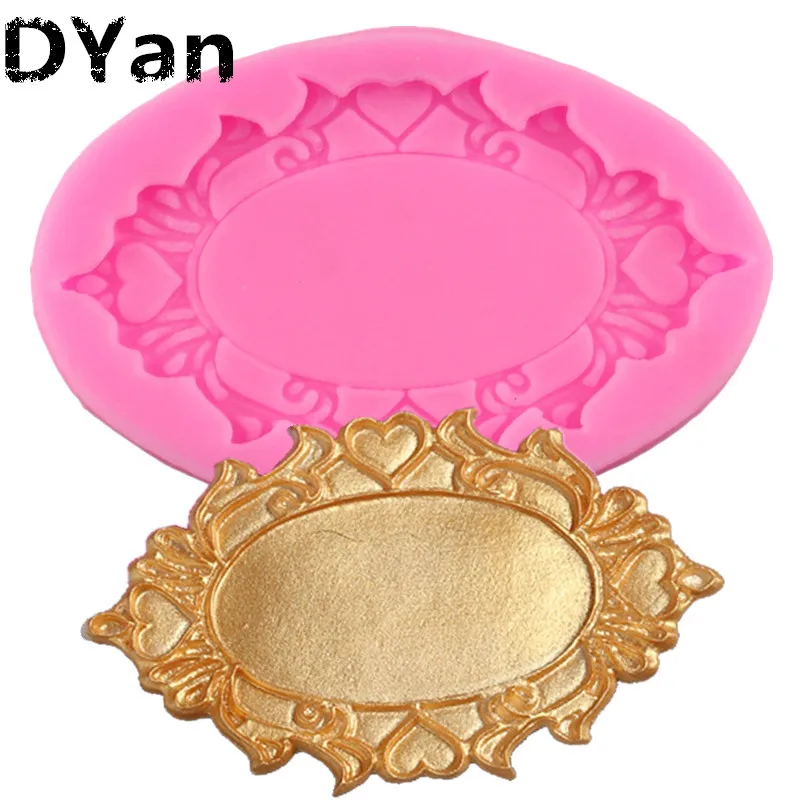 

DIY Silicone Cookie Chocolate Fondant Cake Mold Classical European Printing Border Frame Fashion Frame A502-1