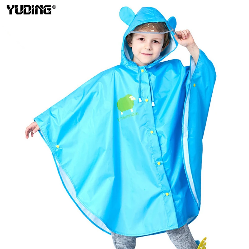 Moremerry Raincoat for Kids Girls/&Boys Waterproof Rain Poncho with Hood,Snow /& Rainwear for Children
