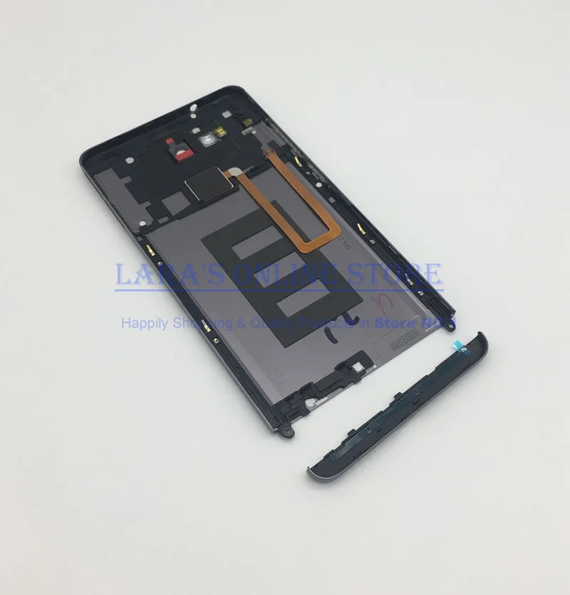 

Original for Huawei Ascend Mate 7 Back Battery Cover Housing Door with Fingerprint Scanner Flex Cable + NFC Spare Parts
