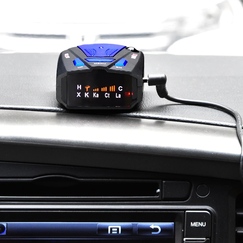 Car detector V7 360 Degree Detection Voice Alert Car Radar Detector anti English Voice for Car Speed Limited hot sale