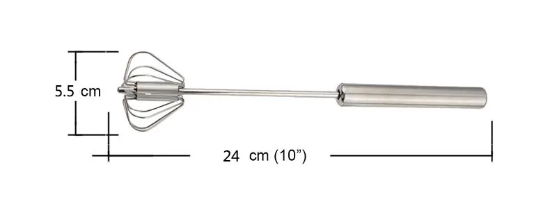 Fheal 10 дюйм(ов) полуавтоматическая Нержавеющая сталь белое яйцо молоко муки смеситель Кухня выпечки Пособия по кулинарии яйцо перемешивание Инструменты