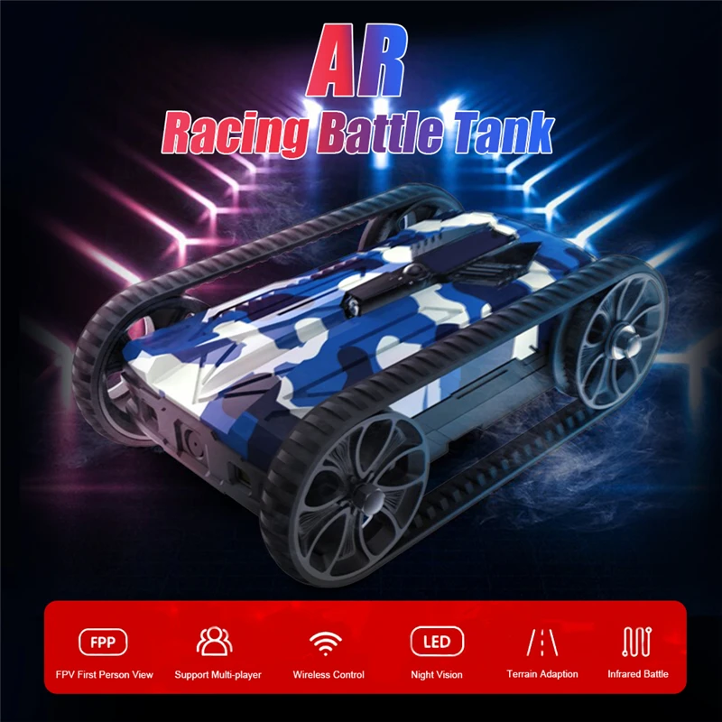 Flytec Alloy 141*107*46 мм AR Battle RC Car 0 5 м/с камера 480P Wi Fi FPV передача изображений управление