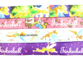

Free shipping 50 Pcs /Wholesale lots Mix Tinker Bell Necklace Strap Lanyards Cell Phone PDA Key ID Strap Charms L094
