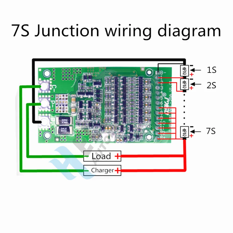 BMS 6S 15A 20A 25A 40A 24V 3,7 V литиевая Защитная плата для 6 пакетов 18650 PCB BMS литий-ионная батарея модуль