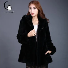 2016 new women’s casual fashion in the long coat warm winter Rex fur fur female coat
