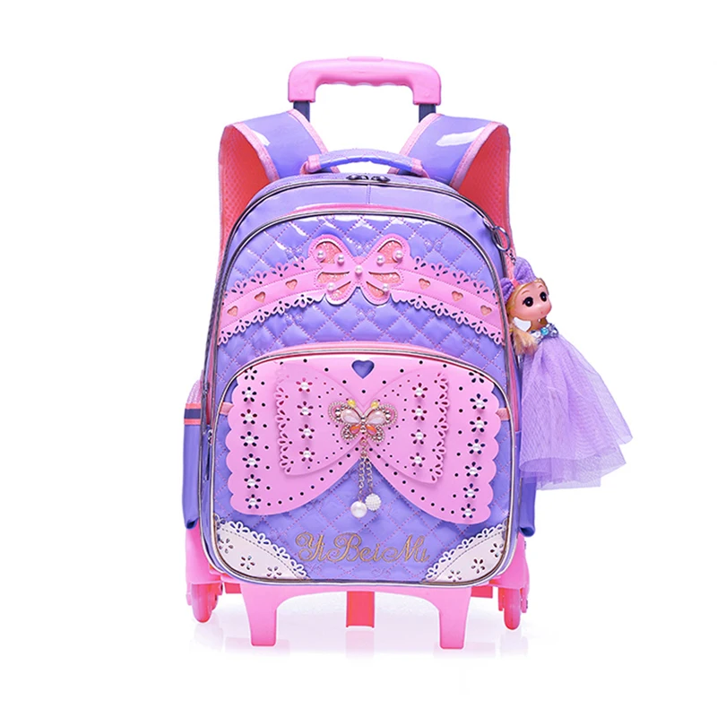 

Cute Style Children School Bag Butterfly Pattern Orthopedic School Backpack Waterproof Nylon Backpacks For Girls Large Capacity