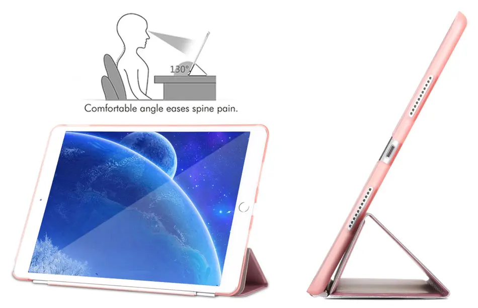 New Tablets Case For iPad Air 3 10.5 2019 Back Soft Cover For iPad Pro 10.5 2017 Comfortable Angle Protective Case For iPad 10.5-33