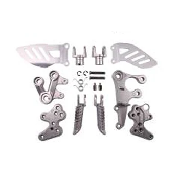 

motorcycle Aluminum Front Foot rests pegs tripod Pedal stent assembly For SUZUKI GSXR1000 2005-2011