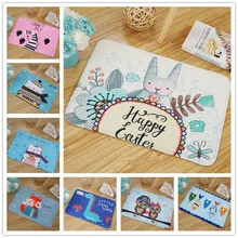 Скандинавские Мультяшные печатные коврики для ванной комнаты дверной коврик для гостиной, спальни, ванной дверной проем, нескользящий коврик для грязевого пола кухонные коврики