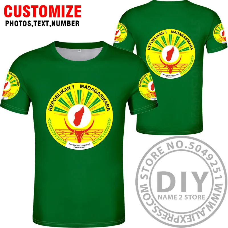 Мадагаскарская футболка «сделай сам»; изготовление под заказ; имя; номер; mg; nation flag mg malagasy; французская страна; одежда с логотипами - Цвет: Style 11