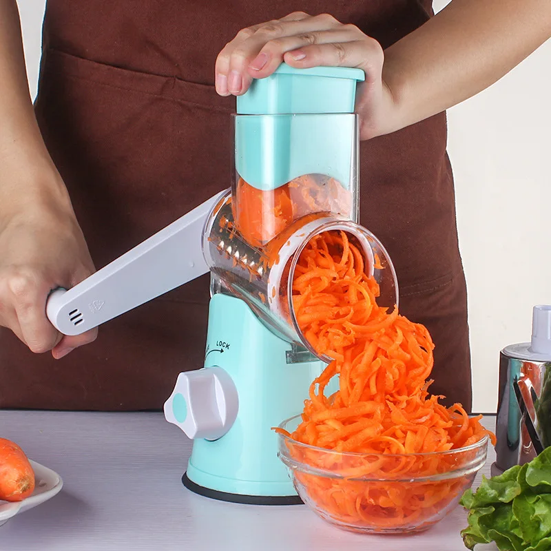 Multifunctional Manual Vegetable Cutter Mandoline Slicer Cutter Chopper and Grater Vegetable Spiralizer Cutter Spiral Grater