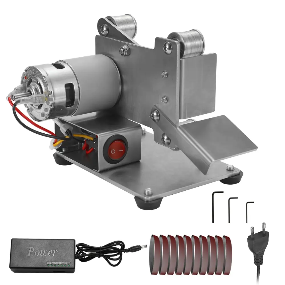 

Multifunctional Edges Sharpener Grinder Mini Electric Belt Sander DIY Polishing Grinding Machine Cutter Power Tool
