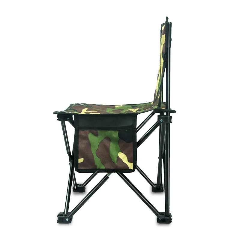 

Camouflage Portable Folding Camping Chair Hiking Beach Garden Outdoor Fishing Travel Have A Backrest 600D Oxford cloth sale