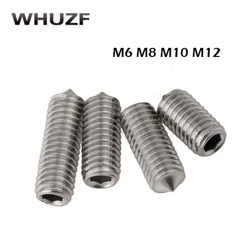 Винты M6/M8/M10/M12 GB/T80 GB78 с внутренним шестигранным углублением коническим острым