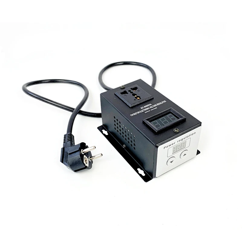 Ceny 220 V 6000 W SCR elektroniczny regulator napięcia temperatury silnik wentylatora regulator prędkości ściemniacz elektronarzędzie regulowany