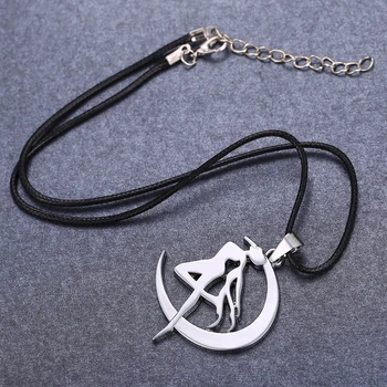 

12pcs/lot Anime Sailor Moon Silver Chain Necklace Tsukino Usagi Pendant Cosplay Accessories Jewelry friendship gift