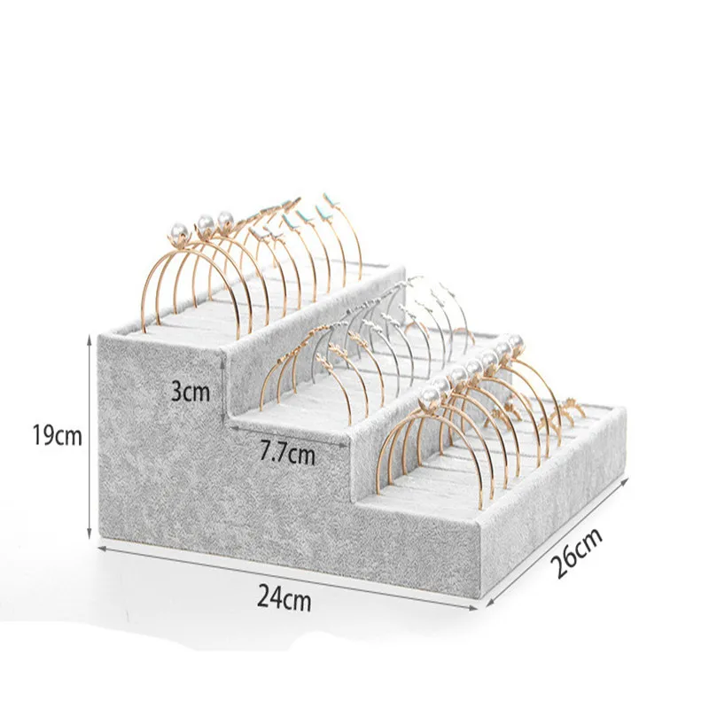 Бархатный ювелирный дисплей Браслет Дисплей Браслет Кольцо Дисплей Чехол для ювелирных изделий Органайзер держатель Дисплей Стенд стойка