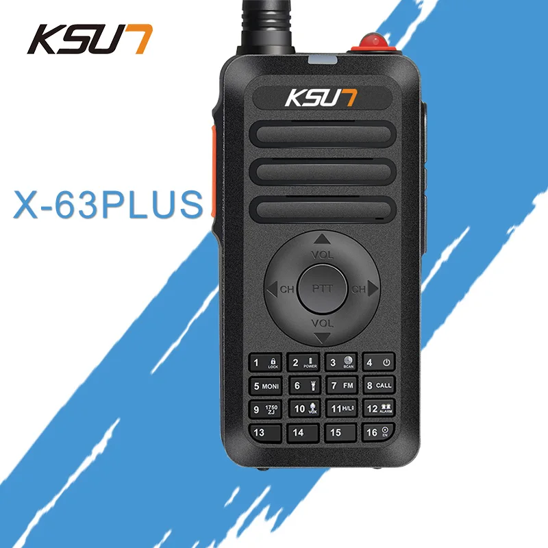 (1 шт.) KSUN X 63 PLUS мини рация 400 470 МГц Частота UHF радио двухстороннее 5 Вт