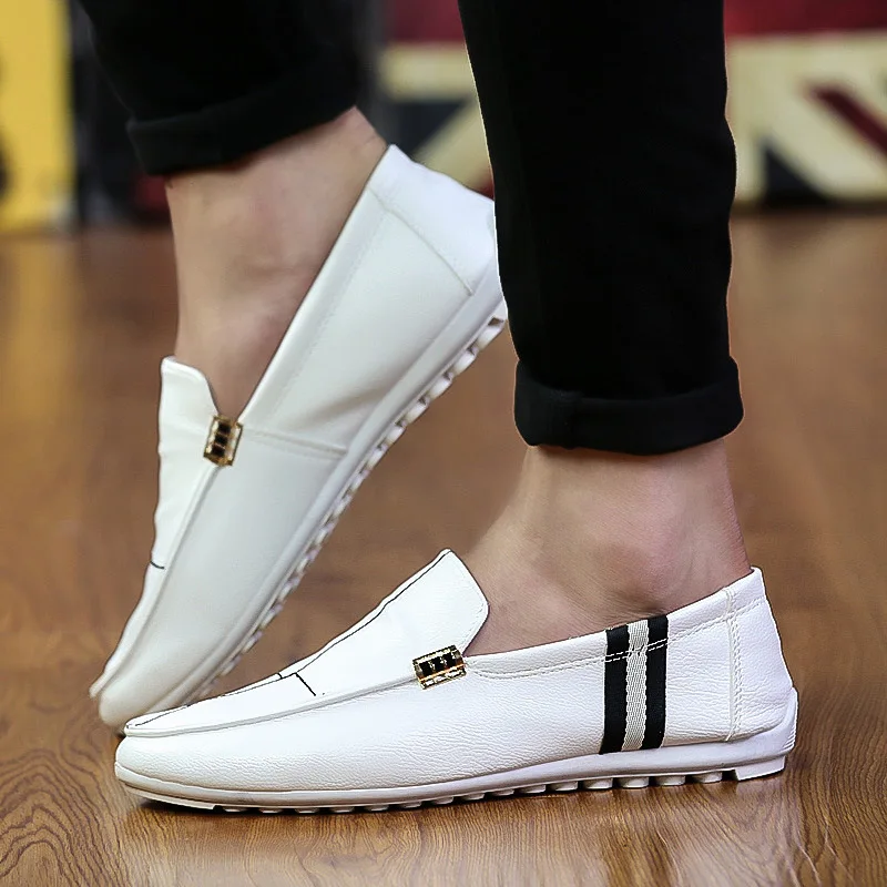 

Spring new casual bean men's shoes hit the color of a hundred leather men's single shoes driving shallow foot shoes Tide 622