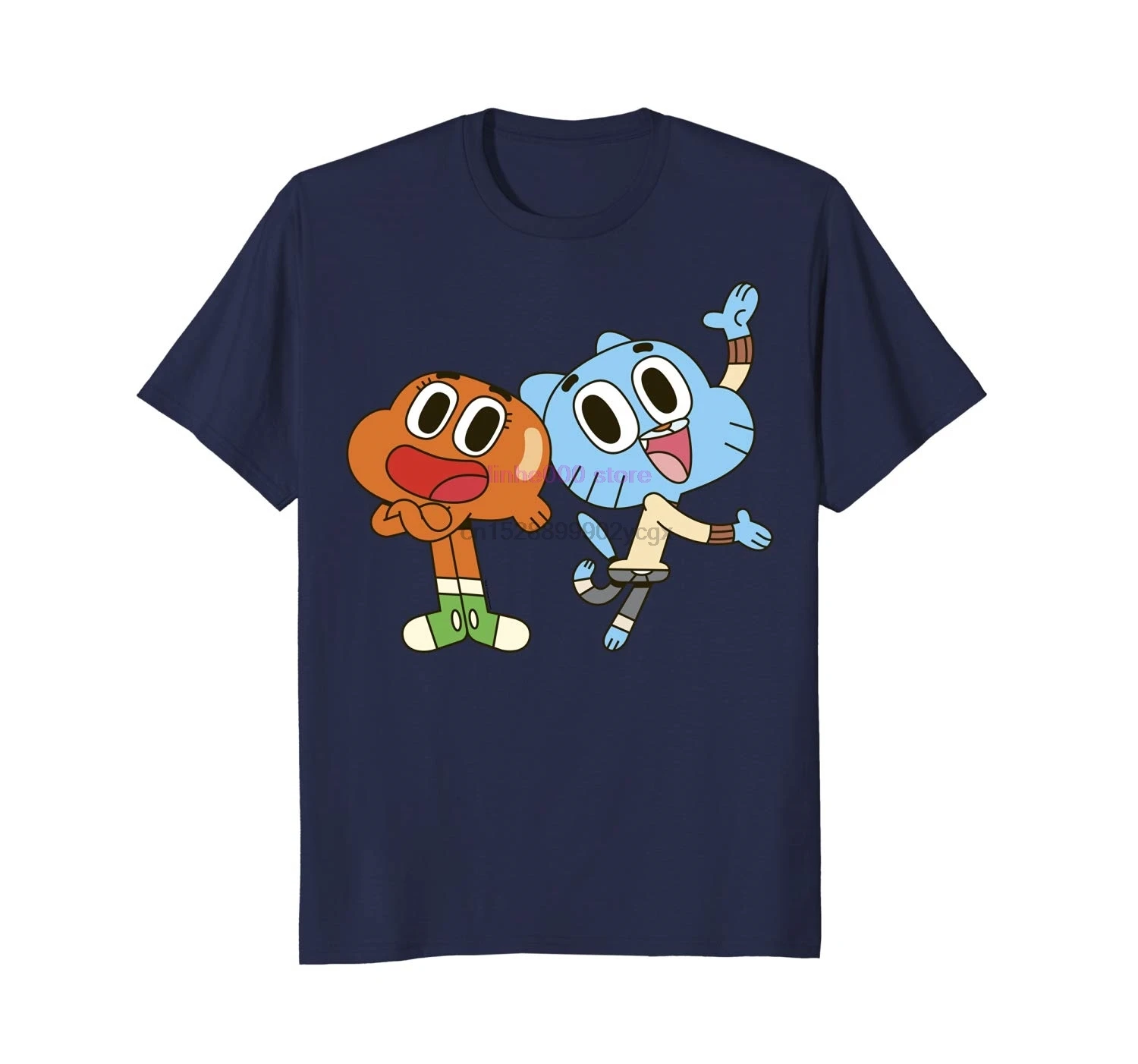 GILDAN брендовая мужская рубашка Cn Gumball и Дарвин лучшие друзья графическая