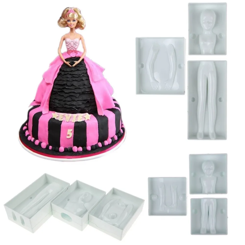 Fondant 3D People Shaped Cake Figure Mold Woman Body Decorating Mould