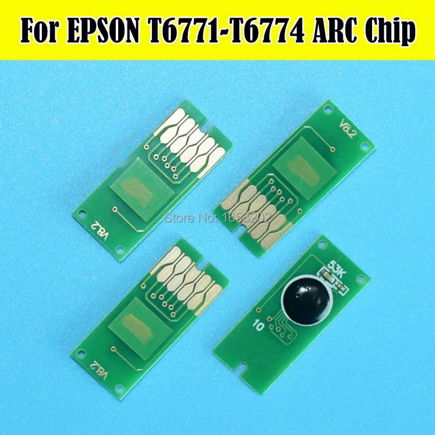 

2 Set T677 With 4PC T6710 Chips For Epson WorkForce Pro WP-4530/4540/4011/4511/4521/4531/4025/4015/4515 Printer Maintenance