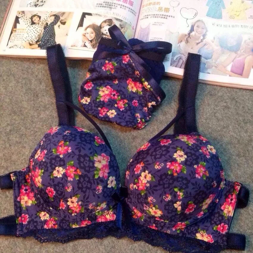 2015 New fashion Blue Floral Embroidery Lace Push ...