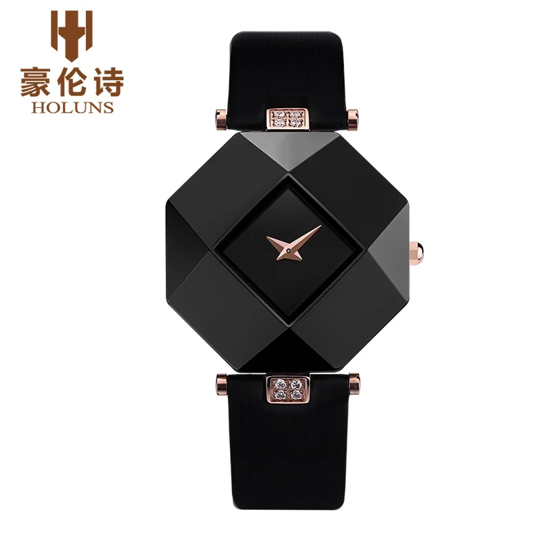 

New Original Women Fashion Watches 2016 Luxury Brand HOLUNS Female Quartz Watch Waterproof 50M Ceramic Wristwatch girl Gift
