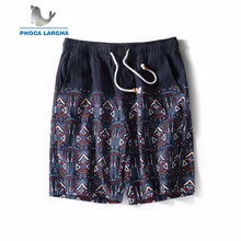 Летний Для мужчин Мешковатые Повседневное шорты бриджи мужские узор с эластичным поясом пляжные шорты Для мужчин плюс Размеры 6XL