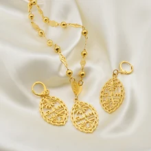 Anniyo Guam кулон в форме флага ожерелья серьги наборы для женщин цепочка золотого цвета ювелирные изделия Guam подарки#195206