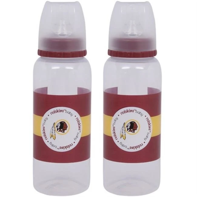 Baby Fanatic BFFBWASB 2-pack of Bottles- Washington Redskins - Pack of 12
