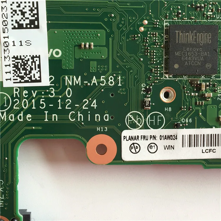 remarkable  K50IJ NM-A581 Laptop motherboard for Lenovo ThinkPad T460 laptop motherboard 01AW344 BT462 NM-A581 