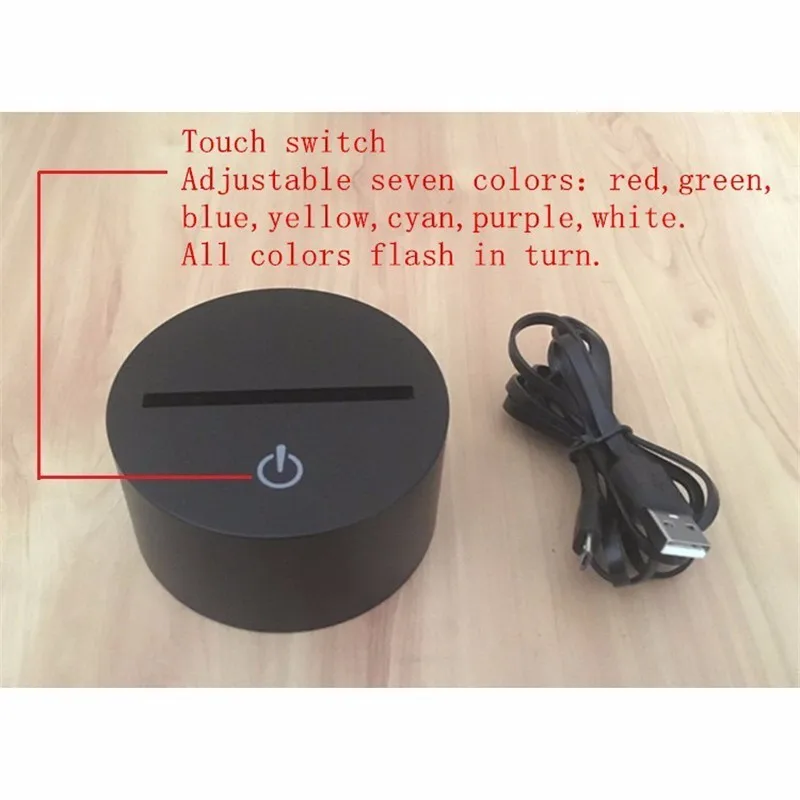 3D LED Night Light Bird In Cage Model 7 Colors 5V USB Led Lava Lamp Touch sensitive Illusion Nightlights Table Lamps For Bedroom|night light