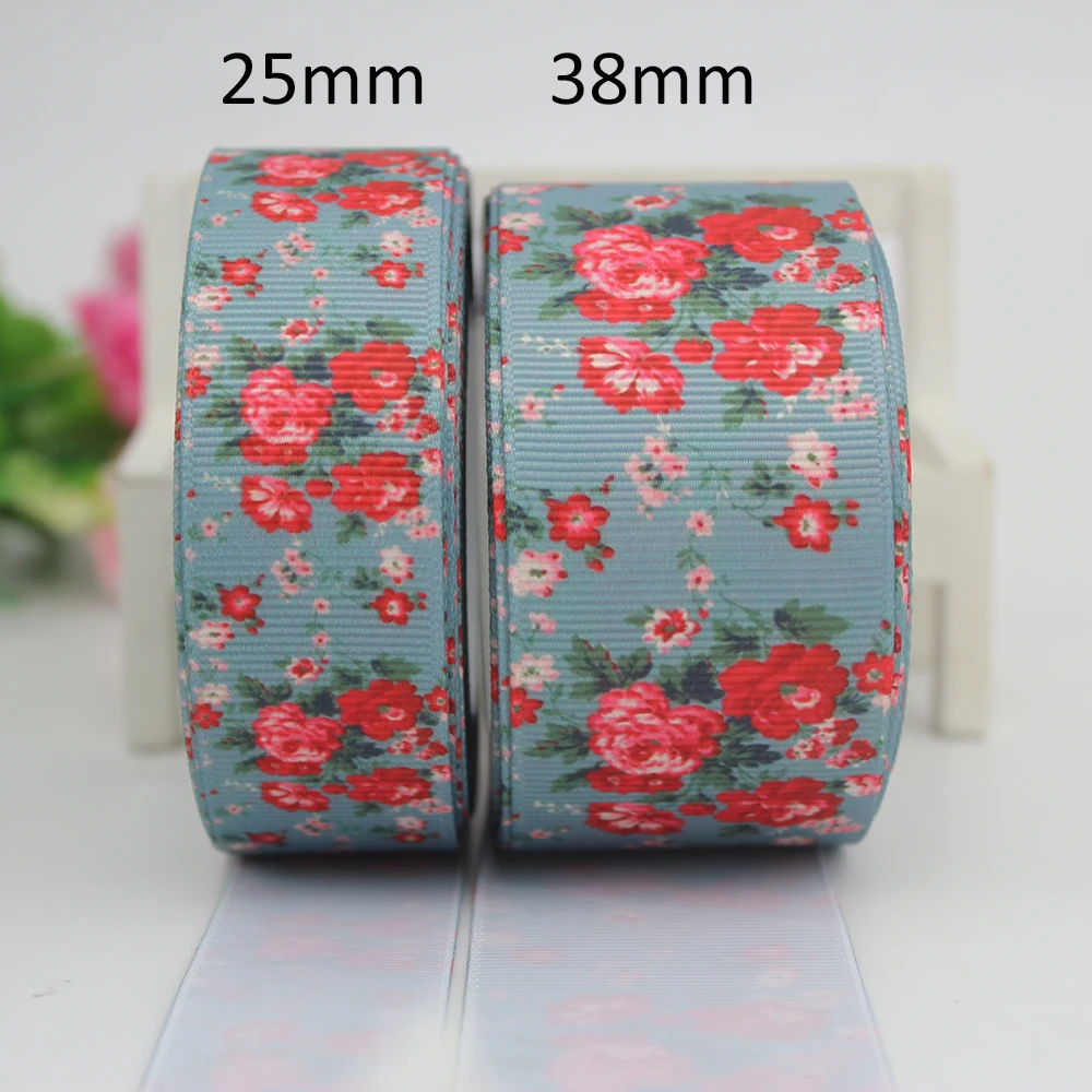 Grosgrain ленты цветы с фокусным расстоянием 25 мм 38 Подарочная декоративная обертка