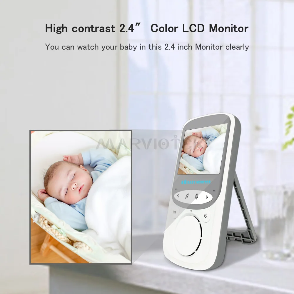 Baby Monitor 2.4 Inch LCD Audio video nanny Music Intercom Wireless Baby Cameras wifi Baby Walkie T