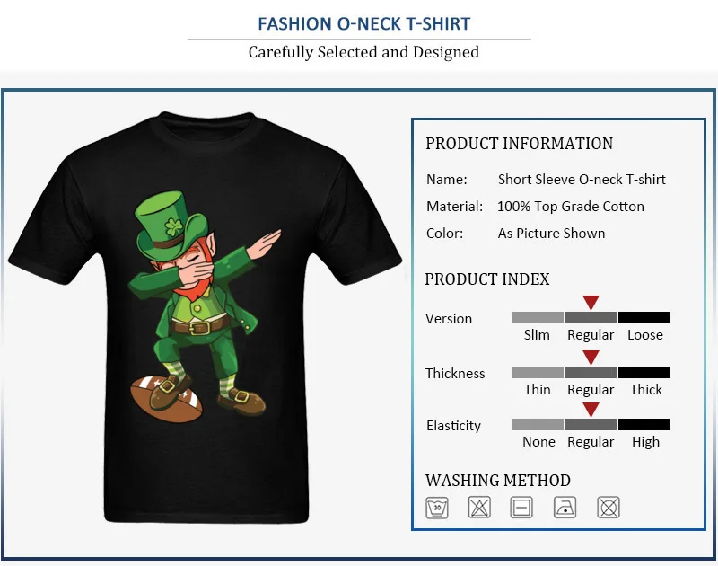 Dabbing Leprechaun Football  - Dab Funny St Patricks_detail_black