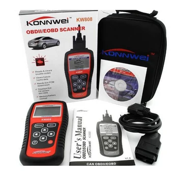 

Hot Sale OBD2 Scanner KW808 Car Diagnostic Code Reader CAN Engine Reset Tool KONNWEI Auto Scanner Coverage(us Asian & European)
