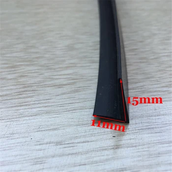 

Refit Strips Sealed 4M V shape Door Rubber Noise Weatherstrip Seal Black