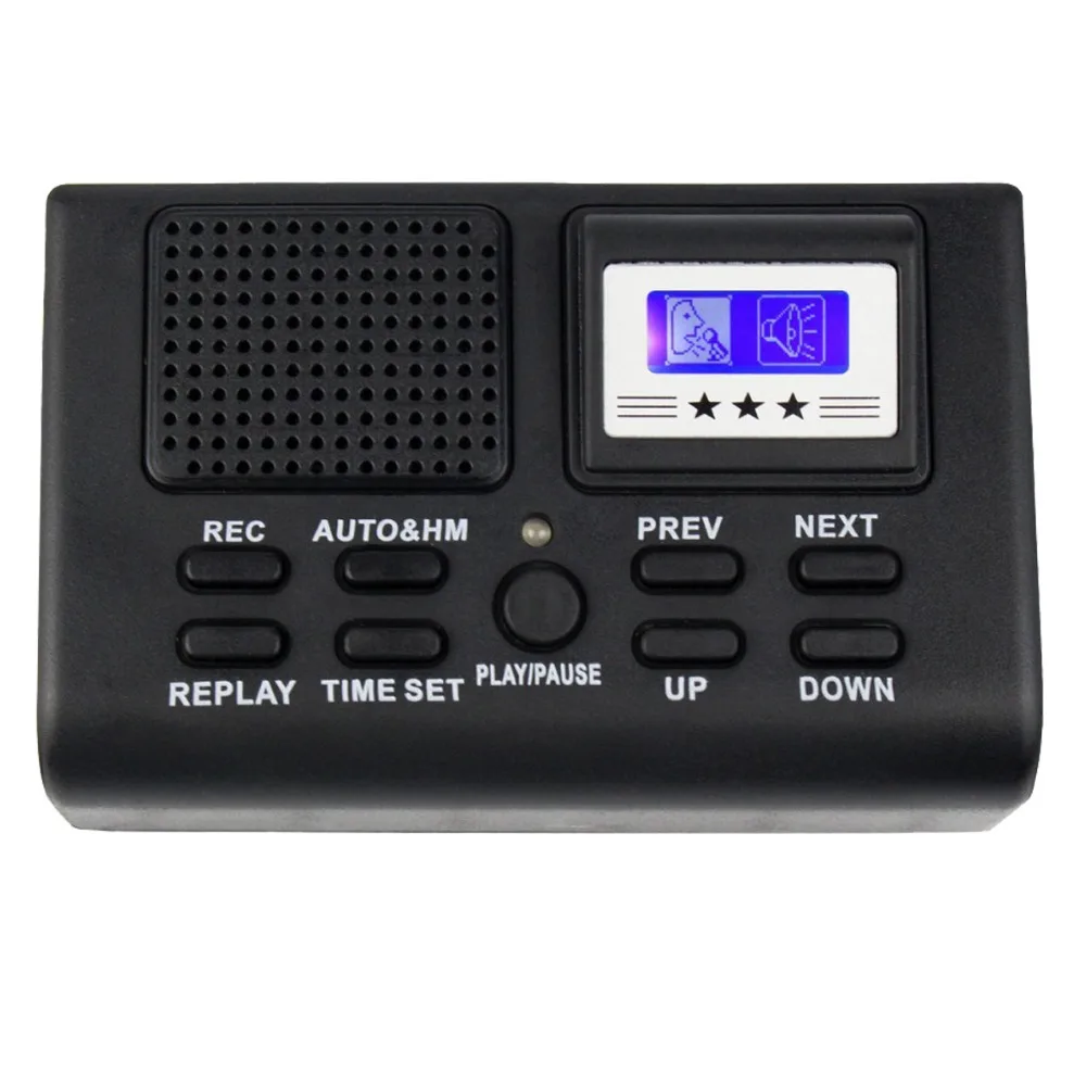 Discounts Mini Digital Telephone Voice Recorder Professional Phone Call Monitor with LCD Display Support SD Card 220V/110V Y4307