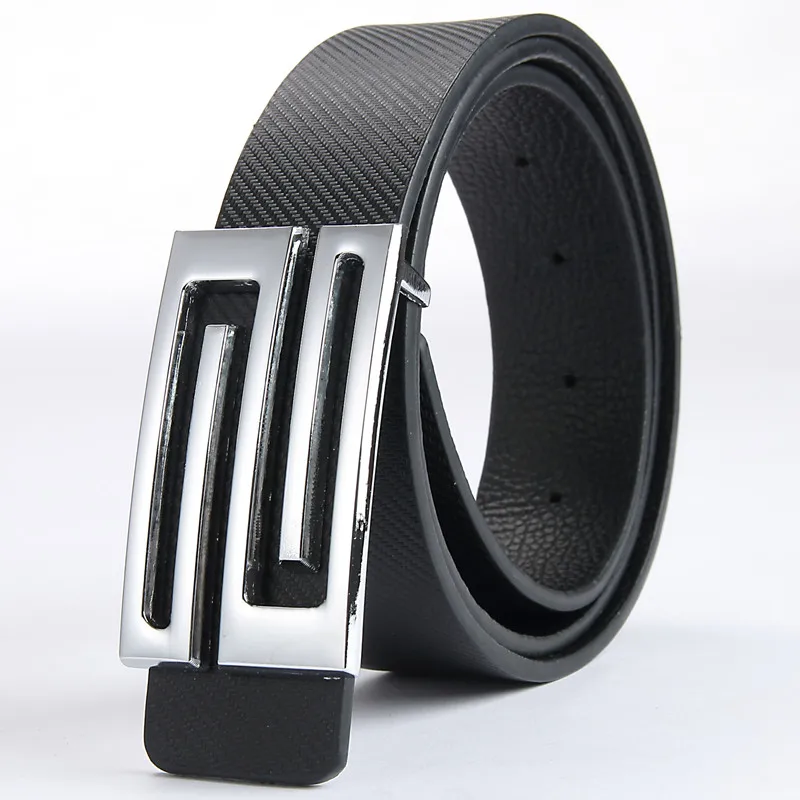 2018 New Arrival Men Designer Belts Male Casual PU Smooth buckle ...