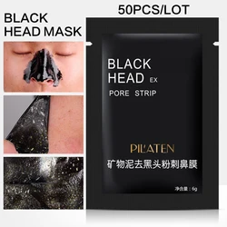 50 Unids / Lote Máscara Negra Pilaten Rasgado Estilo Limpieza Profunda Purificante Pelar la Cabeza Negra Cerrar Poros Máscara Facial Tiras de Poro Cabeza 50 Unids / Lote Máscara Negra Pilaten Rasgado Estilo Limpieza Profunda Purificante Pelar la Cabeza Negra Cerrar Poros Máscara Facial Tiras de Poro Cabeza