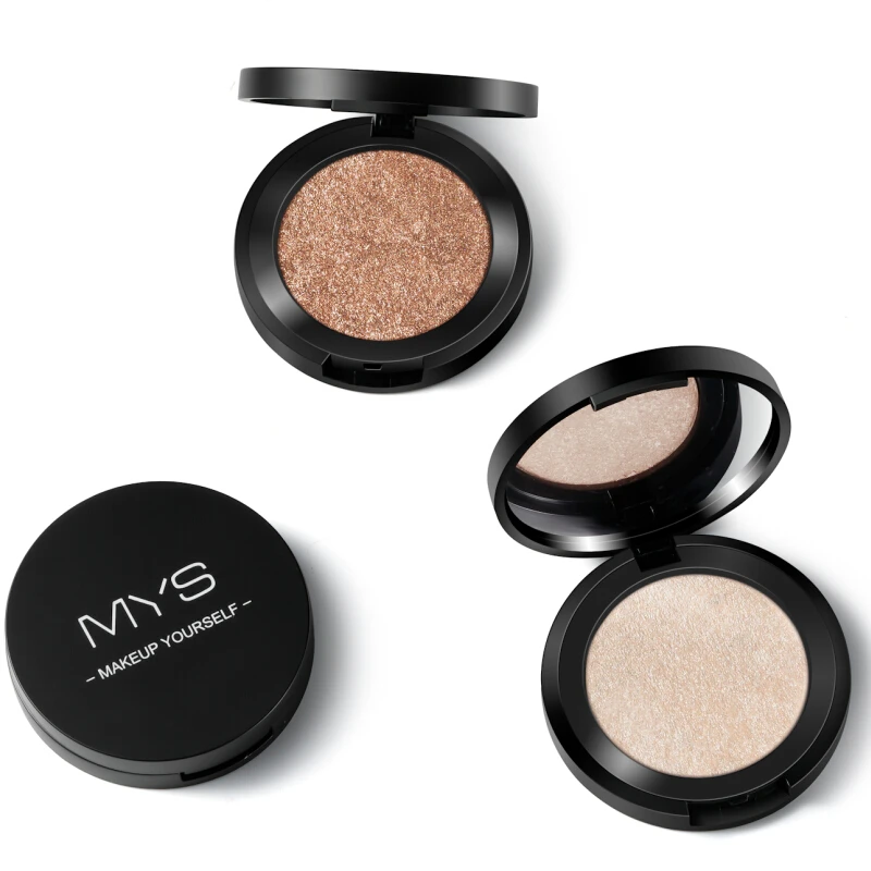 MYS бренд пудра для макияжа 6 цветов водонепроницаемые минералы мерцающий осветитель контурный светящийся набор Хайлайтер с эффектом загара макияжные наборы