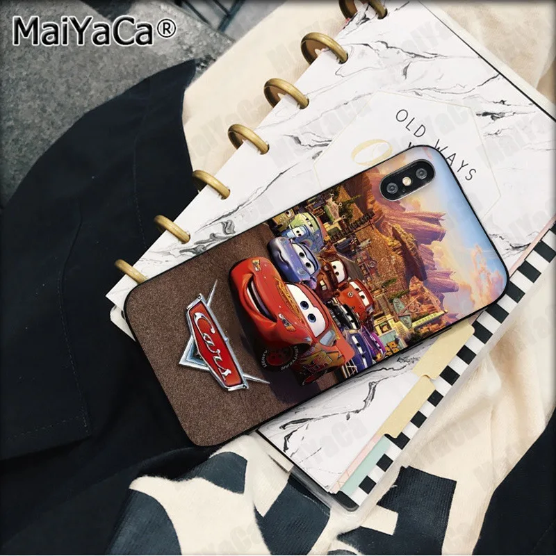 MaiYaCa анимация Pixar Автомобили Мягкий Силиконовый ТПУ чехол для телефона iPhone X XS MAX 6 6s 7 7plus 8 8Plus 5 5S SE XR чехол