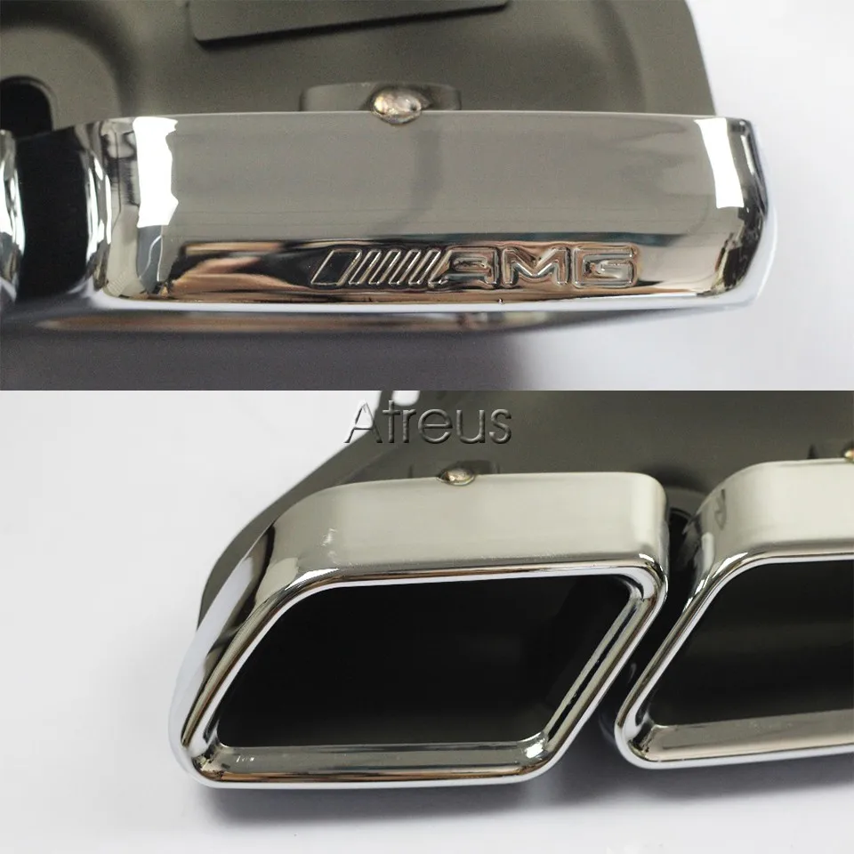 BOOMBLOCK 1 компл. для Mercedes Benz W222 W212 W205 R231 S65 S63 E63 аксессуары Chrome 304 Нержавеющая сталь автомобиль глушитель советы