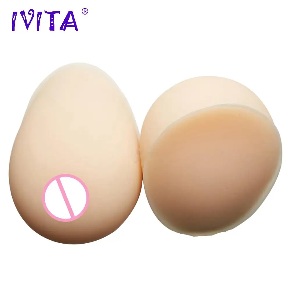 IVITA 3600 г белые реалистичные силиконовые формы груди поддельные для